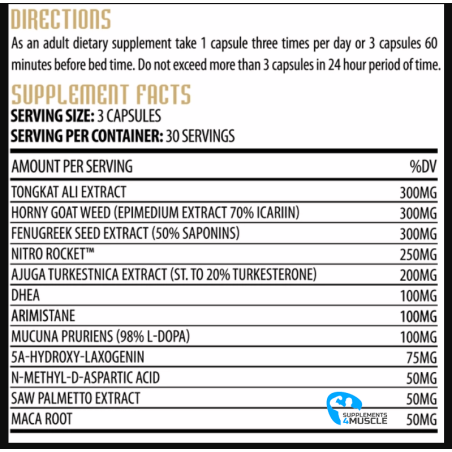 Hammer Labz Trojan Test Pro 90 capsules