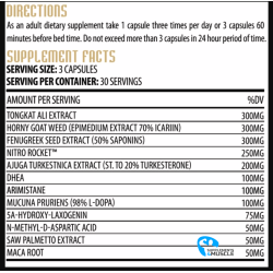 Hammer Labz Trojan Test Pro 90 gélules