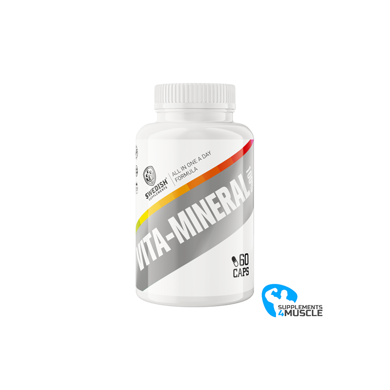 Suplementos suecos 100% Vita-Mineral 60 cáps.