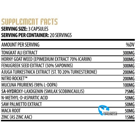 Hammer Labz Trojan Test Lite 60 capsule