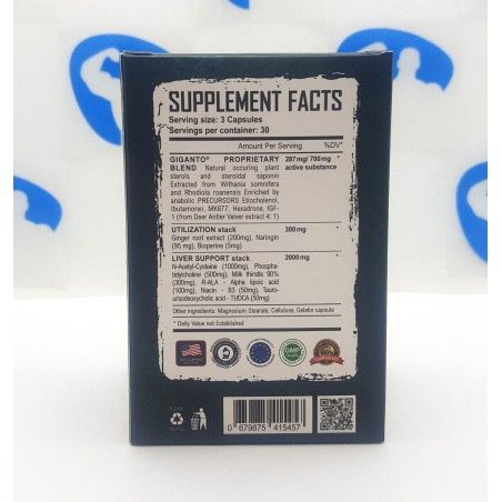 Warrior Labz Giganto 90 capsules
