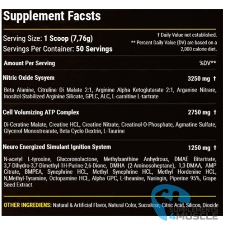 100% Vaardigheden Kill Zone Pre-Workout Supplementen | S4M