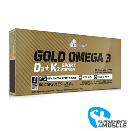 Olimp Gold Omega 3 D3 + K2 Sport Edition Kosttillskott | S4M