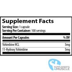 Inlämningsvetenskap Dubbel Yohimbine | Supplements4muscle