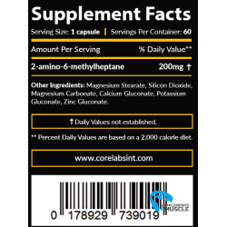 Core Labs DMHA Power 200 mg 60 caps