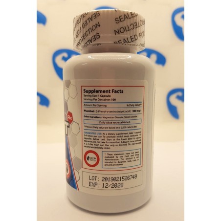 Phenibut RX 900 mg 100 kapslar Kosttillskott | Kosttillskott4muscle