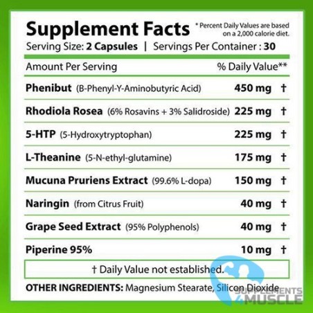 NO Stress 60caps Ergänzungen | Supplements4muscle