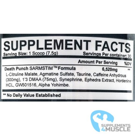 Strength Game Death Punch DMAA | Supplements4muscle