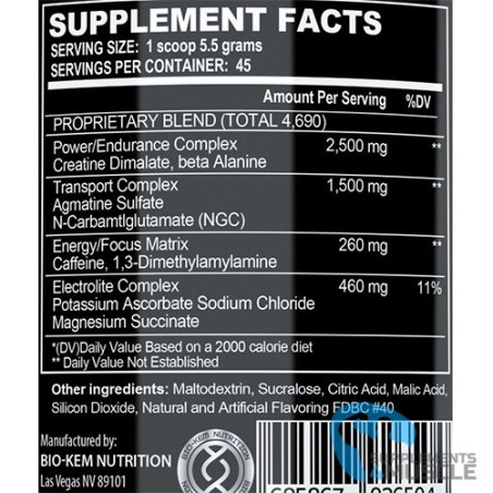 BIo-Kem Nutrition Bio Rage Integratori | Supplements4muscle