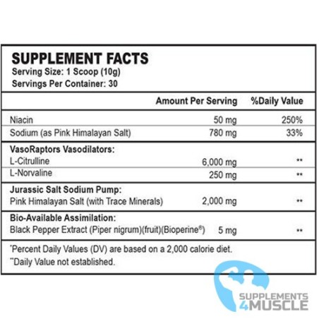 Integratore Jurassic Pump di Tim Muriello | Supplements4muscle