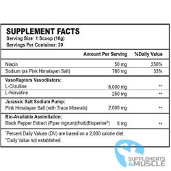 Integratore Jurassic Pump di Tim Muriello | Supplements4muscle