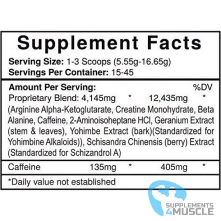 USP LABS Jack3d 250g DMAA+DMHA | Supplements4muscle