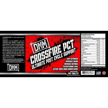 DNM Nutra Crossfire PCT 240tab | Kosttillskott4Muscle