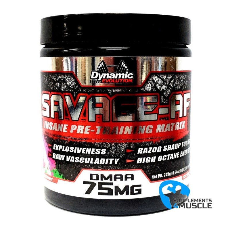 Dynamic Evolution Savage-AF 245g DMAA | Kosttillskott4muscle