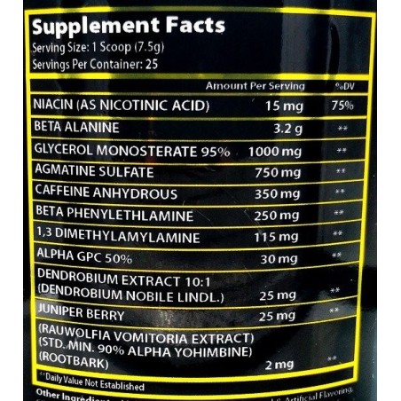 Dynamische Entwicklung Savage-AF 245g DMAA | Supplements4muscle