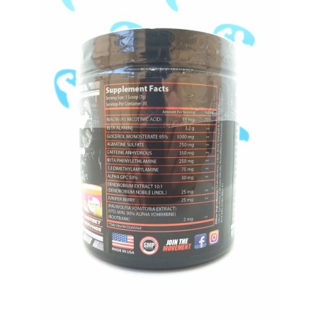 Dynamic Evolution Savage-AF 245g DMAA | Kosttillskott4muscle