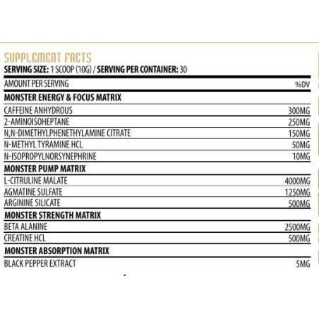 Hammer Labz Monster Strength DMHA 300g Supplements