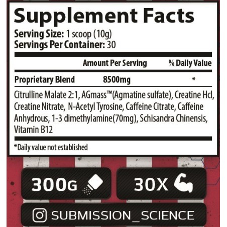 Sumisión Ciencia Rocky 1,3 Suplemento | Supplements4muscle