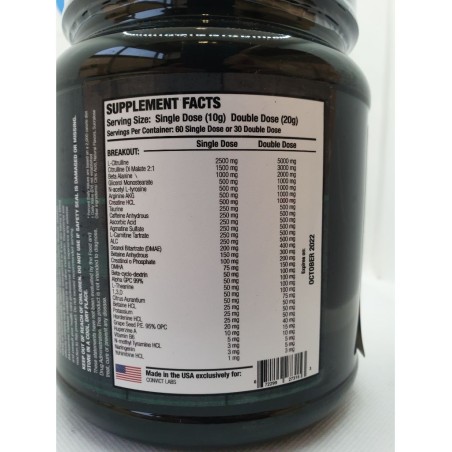 Convict Labs Breakout 600g Suplementos | Supplements4muscle