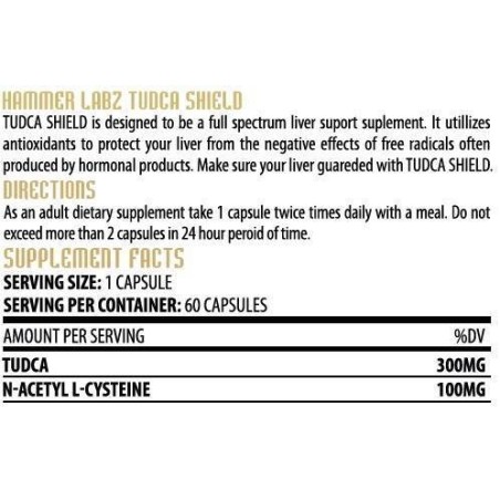 Hammer Labz Tudca Shield 60caps | Supplements4muscle